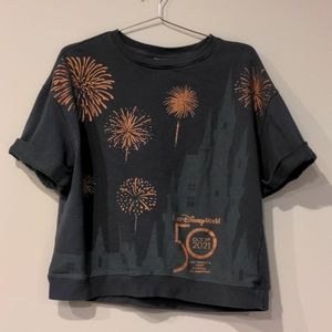 Disney World 50th Anniversary Large Long Crop Tee